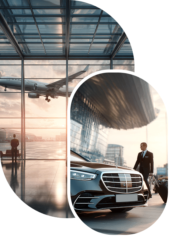 Airport and chauffeur service collage